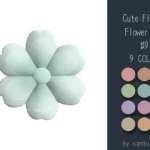 Cute Fluffy Flower Dance Rug #9 Samtuse963