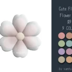 Cute Fluffy Flower Dance Rug #9 Samtuse963