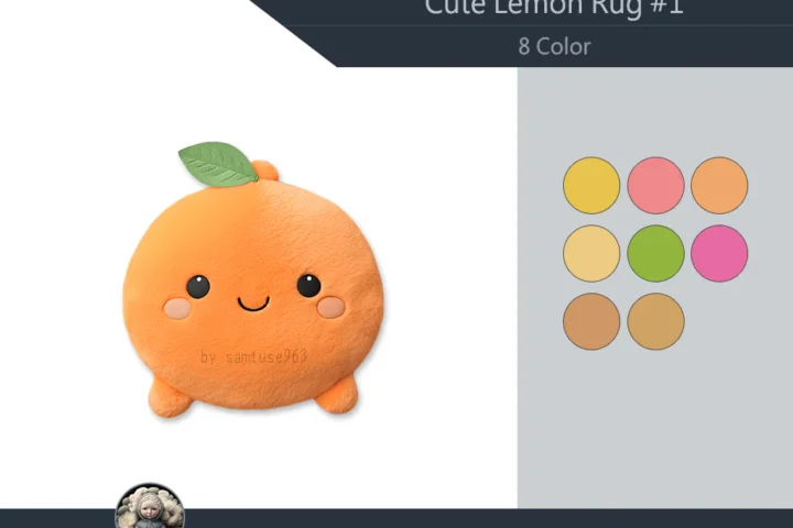 Cute Lemon Dance Rug #1 Samtuse963