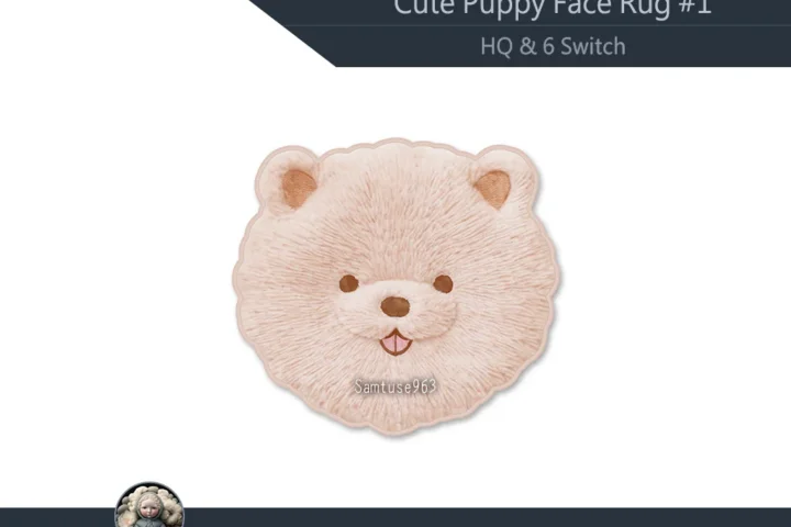 HQ Cute Puppy Face Dance Rug #1 Samtuse963