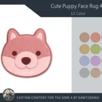 HQ Cute Puppy Face Dance Rug #3 Samtuse963
