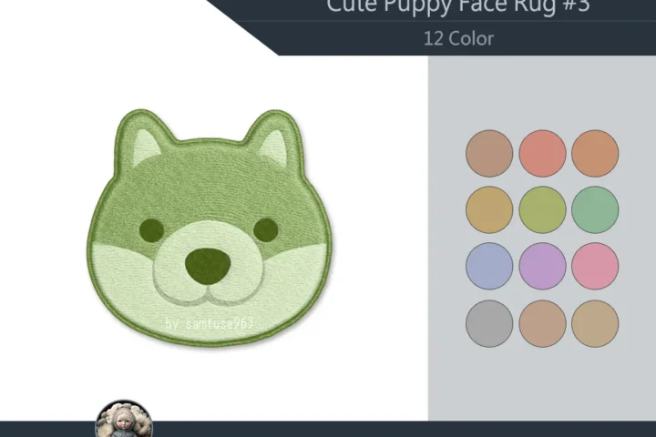 HQ Cute Puppy Face Dance Rug #3 Samtuse963