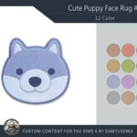 HQ Cute Puppy Face Dance Rug #3 Samtuse963