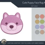 HQ Cute Puppy Face Dance Rug #3 Samtuse963
