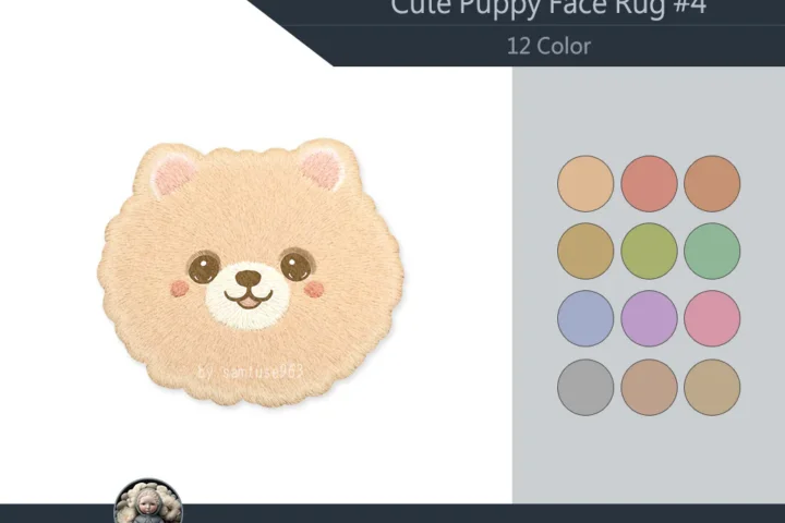 Cute Puppy Face Dance Rug #4 Samtuse963