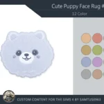 Cute Puppy Face Dance Rug #4 Samtuse963