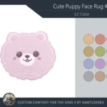 Cute Puppy Face Dance Rug #4 Samtuse963