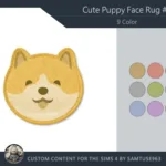 Cute Puppy Face Dance Rug #5 Samtuse963