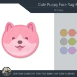 Cute Puppy Face Dance Rug #5 Samtuse963