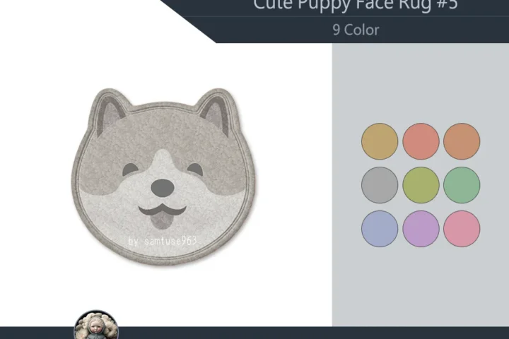 Cute Puppy Face Dance Rug #5 Samtuse963