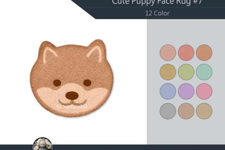 Cute Puppy Face Dance Rug #7 Samtuse963