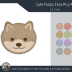 Cute Puppy Face Dance Rug #7 Samtuse963