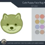 Cute Puppy Face Dance Rug #7 Samtuse963