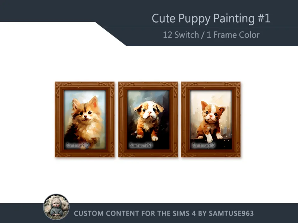 Cute Puppy Painting #1 Samtuse963