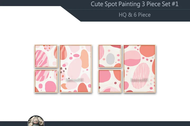 HQ Cute Spot Painting 3 Piece Set #1 Sellable Extra F Samtuse963
