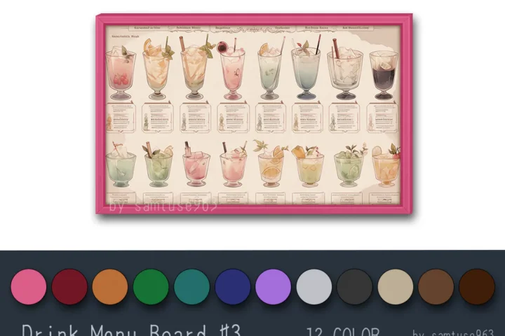 Drink Menu Board #3 Samtuse963