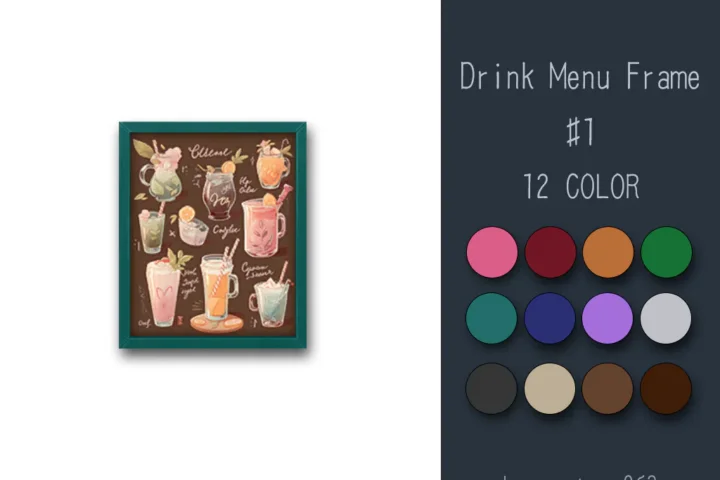 Drink Menu Frame #1 Samtuse963