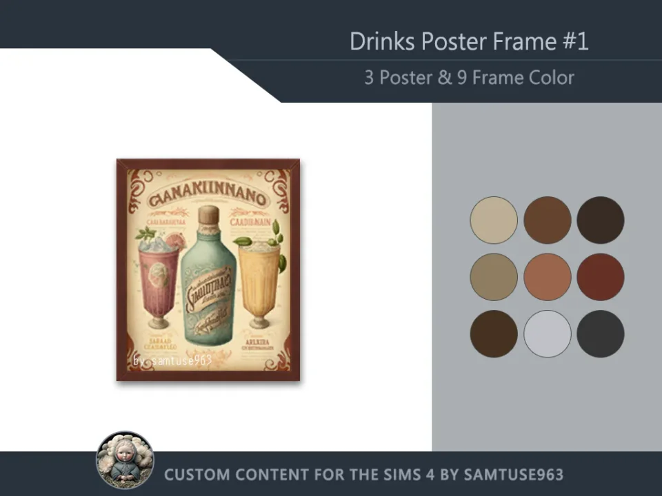 Drinks Poster Frame #1 Samtuse963