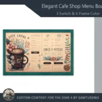 Elegant Cafe Shop Menu Board #1 Samtuse963
