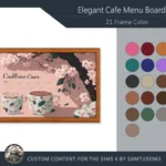 Elegant Cafe Shop Menu Board #7 Samtuse963