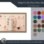 Elegant Cafe Shop Menu Board #6 Samtuse963