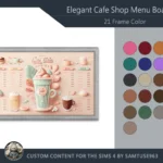 Elegant Cafe Shop Menu Board #6 Samtuse963