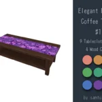 Elegant Flower Pattern Furniture Set #1-Samtuse963