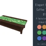 Elegant Flower Pattern Furniture Set #1-Samtuse963