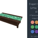Elegant Flower Pattern Furniture Set #1-Samtuse963