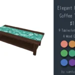 Elegant Flower Pattern Furniture Set #1-Samtuse963
