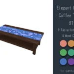 Elegant Flower Pattern Furniture Set #1-Samtuse963