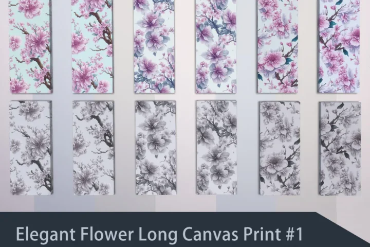 Elegant Flower Long Canvas Print #1 Sellable Samtuse963