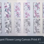 Elegant Flower Long Canvas Print #1 Sellable Samtuse963