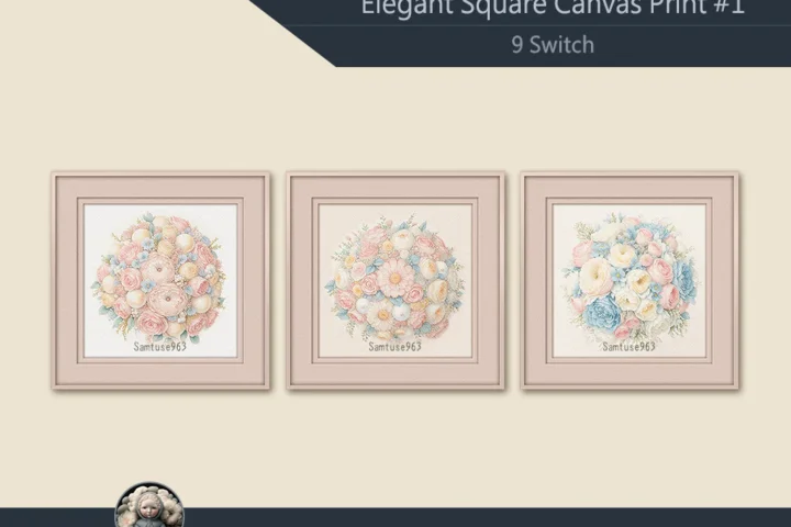 Elegant Square Painting #1 Sellable Extra C Samtuse963