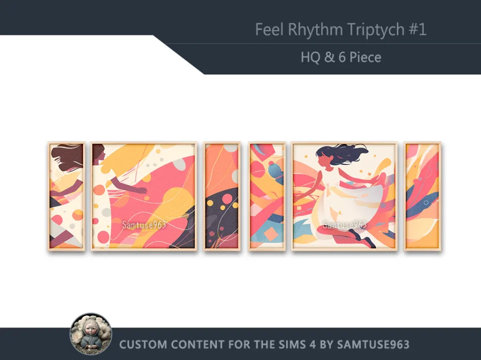 HQ Feel Rhythm Triptych #1 Sellable Extra E Samtuse963