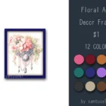 Floral Art Decor Frame #1-Samtuse963
