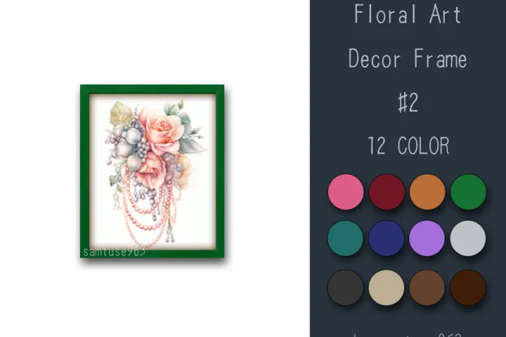 Floral Art Decor Frame #2-Samtuse963