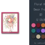 Floral Art Decor Frame #3-Samtuse963