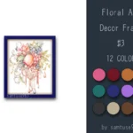 Floral Art Decor Frame #3-Samtuse963