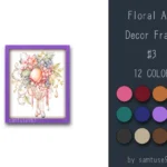 Floral Art Decor Frame #3-Samtuse963