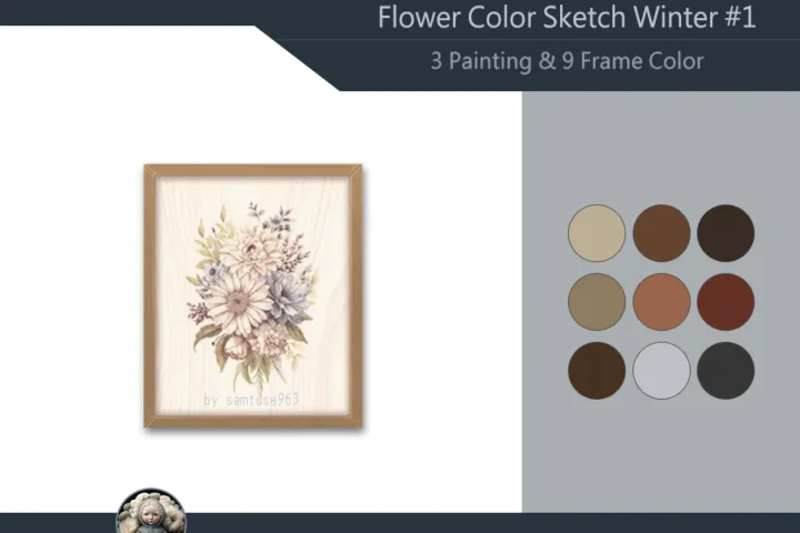 Flower Color Sketch Winter #1 Samtuse963