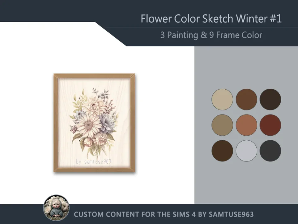 Flower Color Sketch Winter #1 Samtuse963