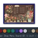 Flower Shop Menu Board #3 Samtuse963