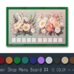 Flower Shop Menu Board #4 Samtuse963