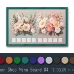 Flower Shop Menu Board #4 Samtuse963