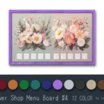 Flower Shop Menu Board #4 Samtuse963