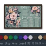 Flower Shop Menu Board #6 Samtuse963