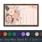 Flower Shop Menu Board #7 Samtuse963