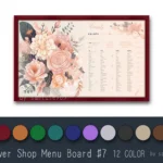 Flower Shop Menu Board #7 Samtuse963
