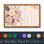 Flower Shop Menu Board #7 Samtuse963